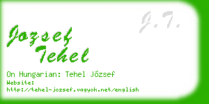 jozsef tehel business card